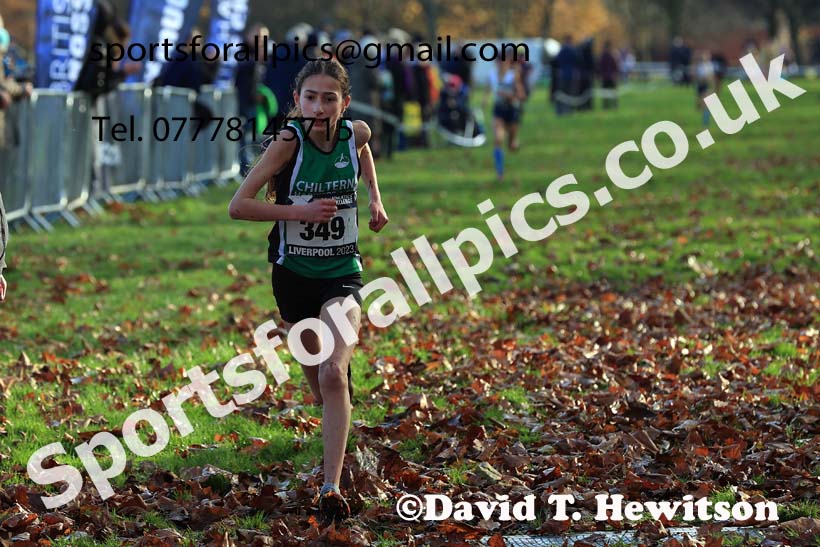 Girls Under-13s, 2023 British Athletics Cross Challenge, Sefton Park, Liverpool. Photo: David T. Hewitson/Sports for All Pics